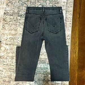 Hudson dark grey wash skinny jeans